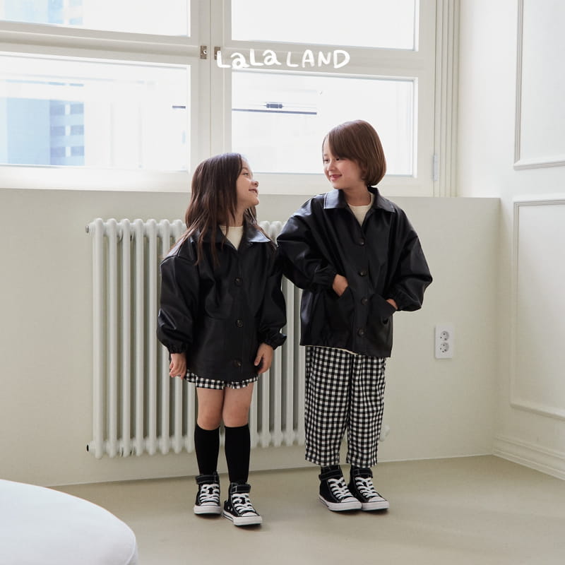 Lalaland - Korean Children Fashion - #minifashionista - Eco Leather Jacket - 7