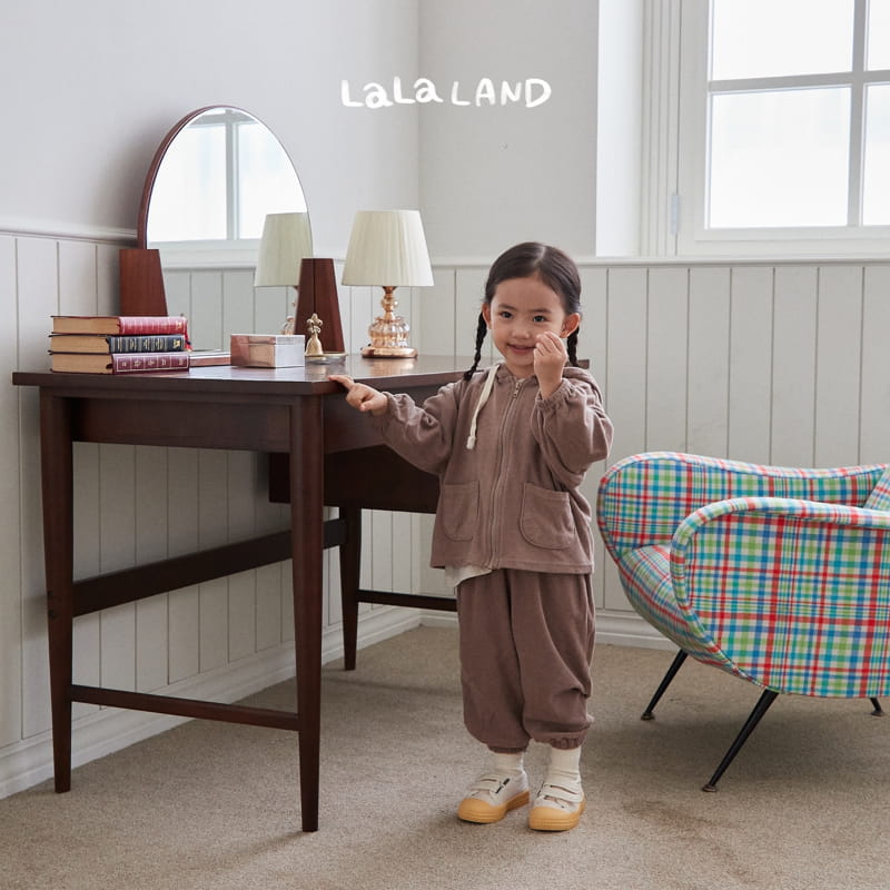 Lalaland - Korean Children Fashion - #minifashionista - Terry Hoody Zip-up - 6