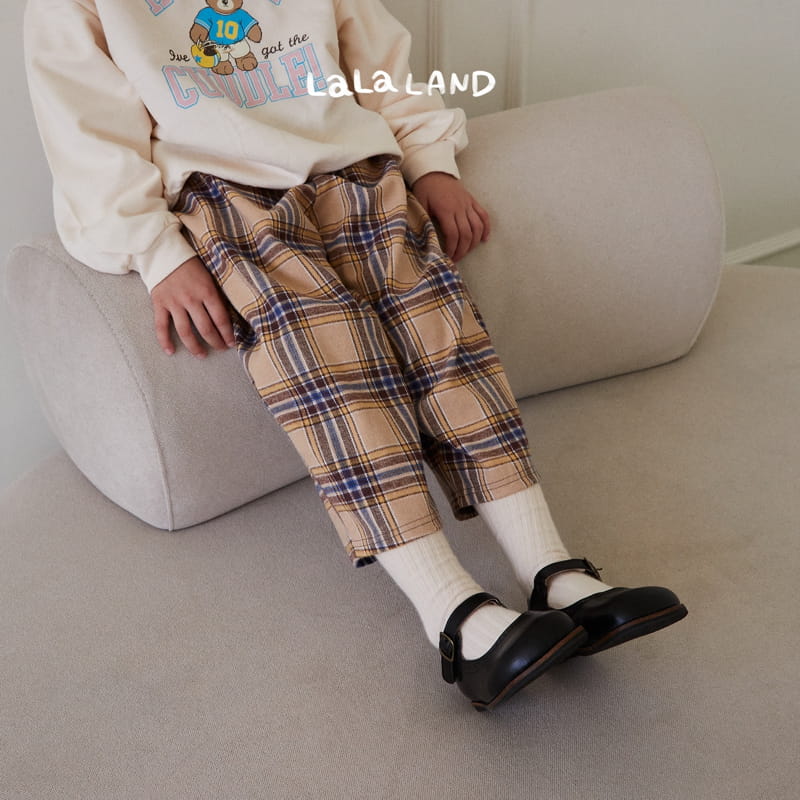 Lalaland - Korean Children Fashion - #minifashionista - Muse Check Pants - 8