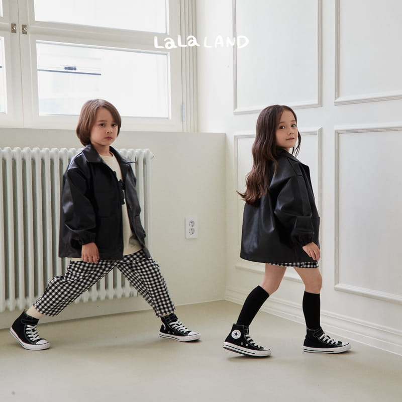Lalaland - Korean Children Fashion - #prettylittlegirls - Eco Leather Jacket - 8