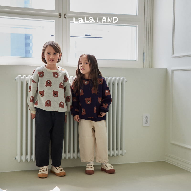 Lalaland - Korean Children Fashion - #prettylittlegirls - La Bear Knit Sweatshirt - 12