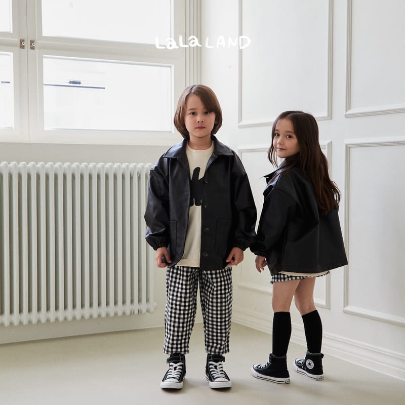 Lalaland - Korean Children Fashion - #stylishchildhood - Eco Leather Jacket - 11