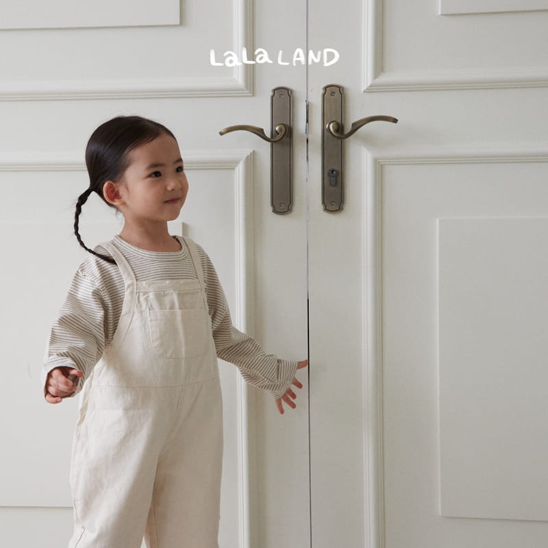Lalaland - Korean Children Fashion - #stylishchildhood - Piping Dungarees Pants - 5