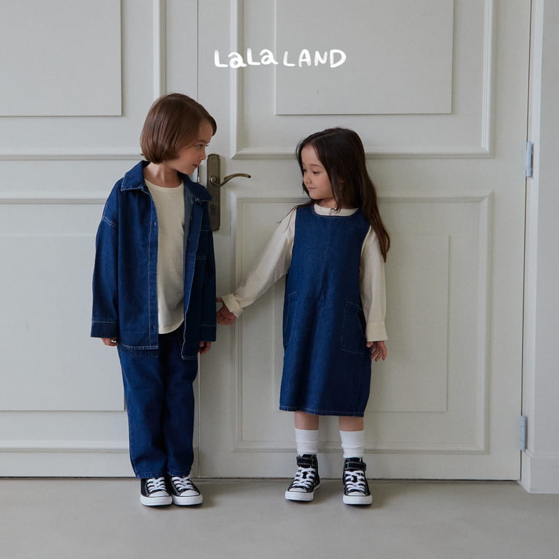 Lalaland - Korean Children Fashion - #stylishchildhood - Lala Denim Shirt - 3