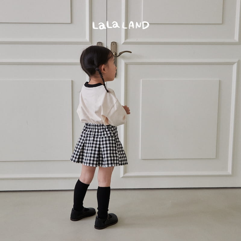 Lalaland - Korean Children Fashion - #stylishchildhood - Gobang Check Skirt - 2