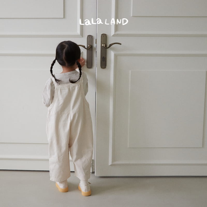 Lalaland - Korean Children Fashion - #todddlerfashion - Piping Dungarees Pants - 3