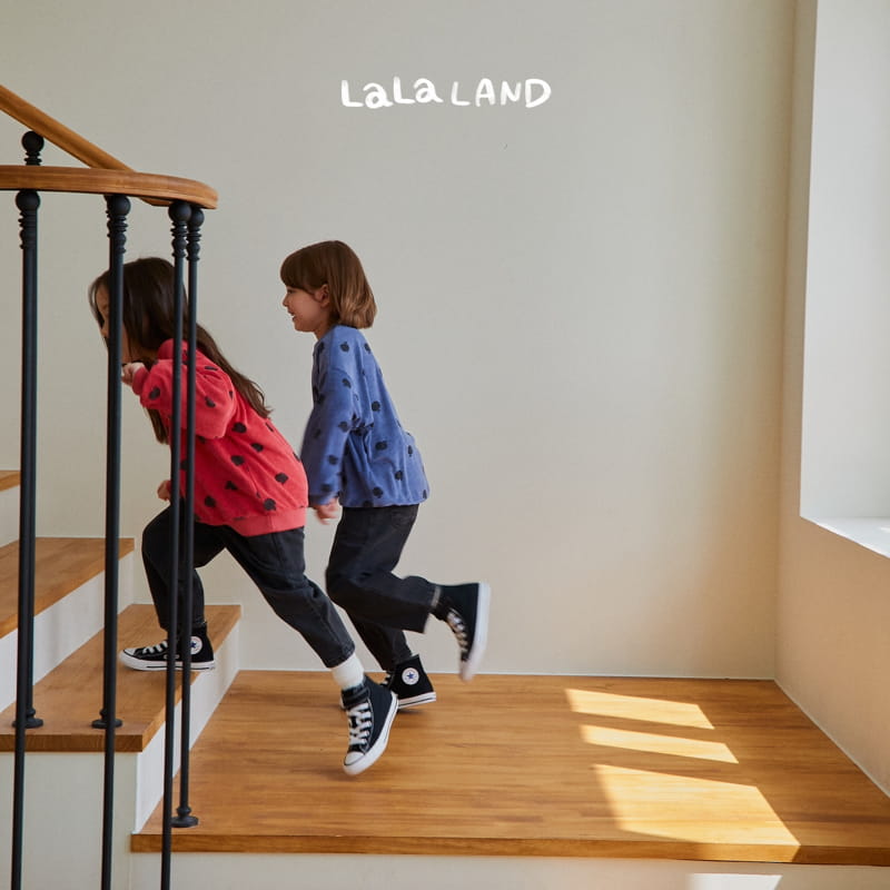 Lalaland - Korean Children Fashion - #todddlerfashion - Apple Terry Sweatshirt - 12