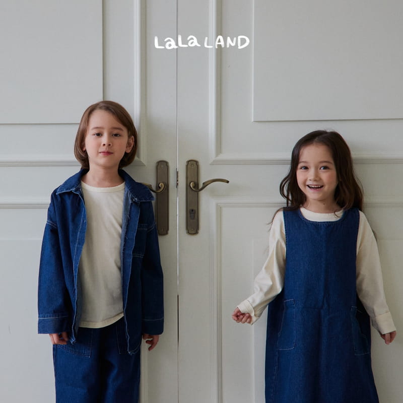 Lalaland - Korean Children Fashion - #toddlerclothing - Lala Denim Shirt - 2