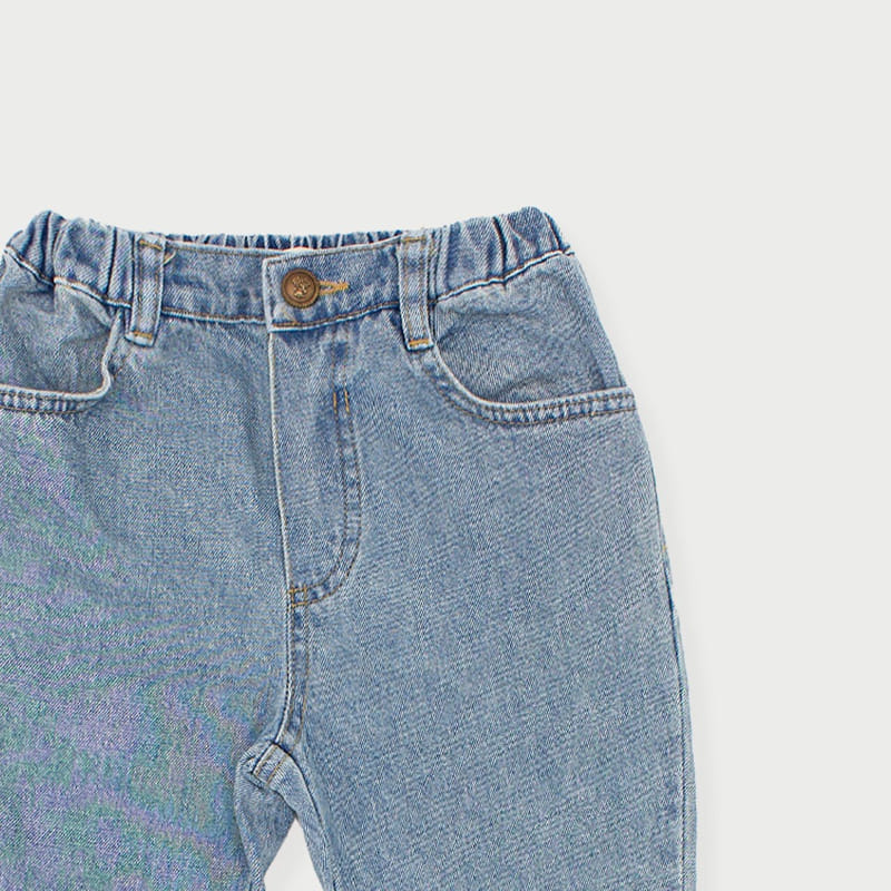 Le Bev - Korean Children Fashion - #kidsshorts - Bootscut Denim Jeans - 3