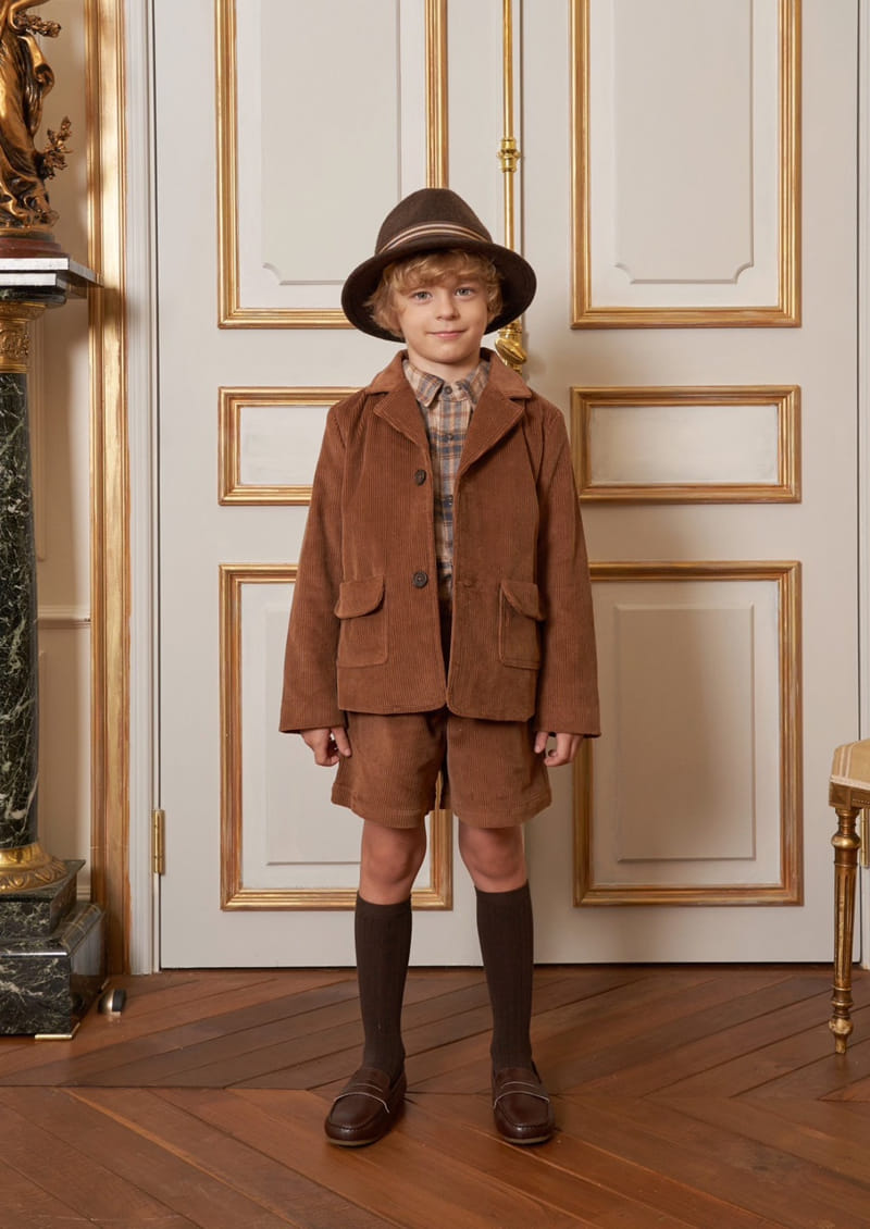 Le Bev - Korean Children Fashion - #kidsshorts - Corduroy Jacket - 3