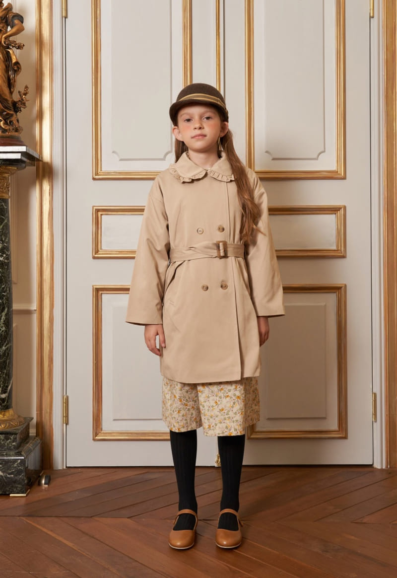 Le Bev - Korean Children Fashion - #todddlerfashion - Frill Trench Coat  - 5