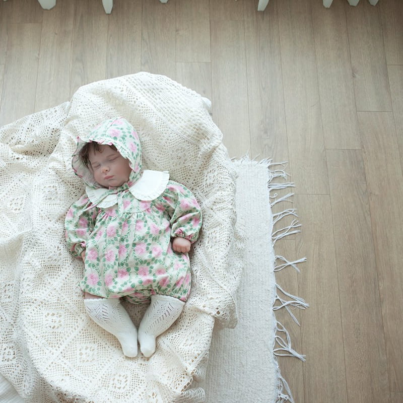 Lemonade - Korean Baby Fashion - #babyclothing - Mago Bodysuit with Bonnet - 5