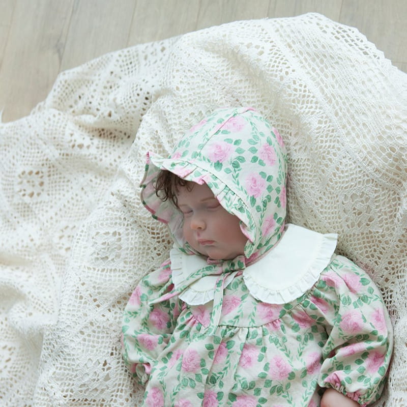 Lemonade - Korean Baby Fashion - #babyfashion - Mago Bodysuit with Bonnet - 6