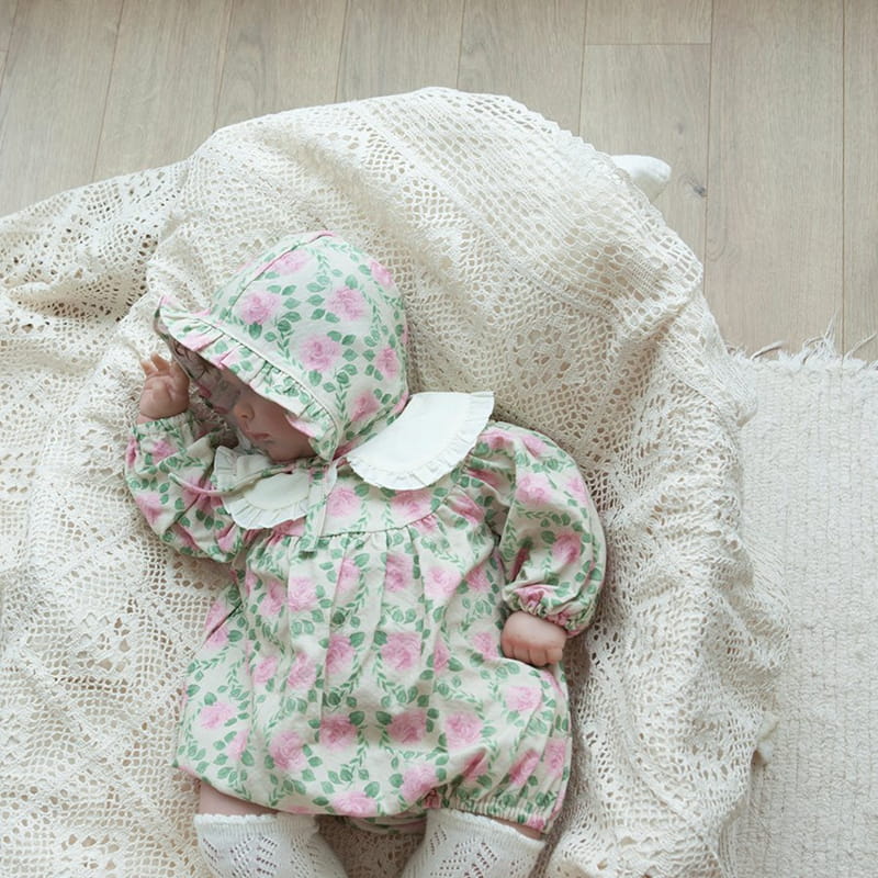 Lemonade - Korean Baby Fashion - #babygirlfashion - Mago Bodysuit with Bonnet - 8