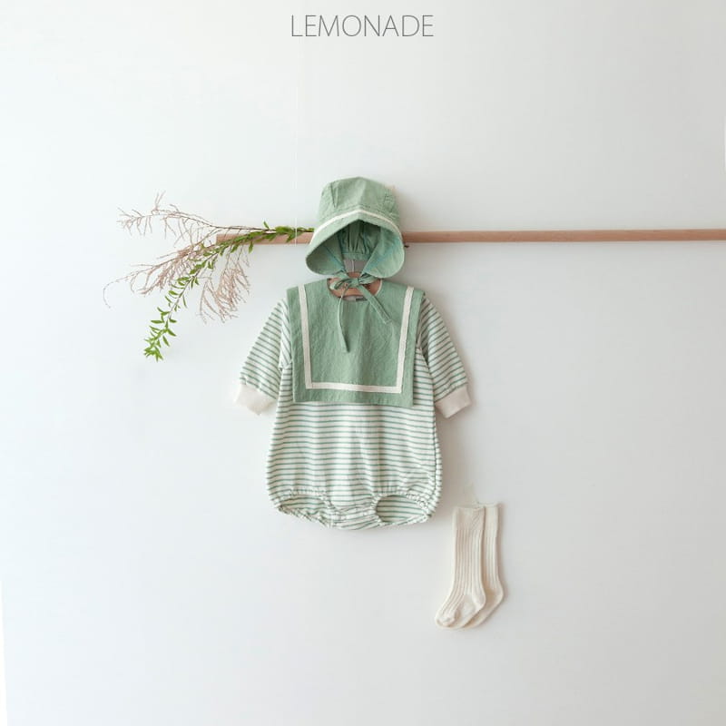 Lemonade - Korean Baby Fashion - #babyoninstagram - Baro Bodysuit with Bonnet - 3