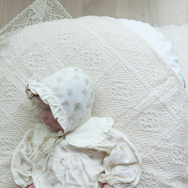 Lemonade - Korean Baby Fashion - #babyoutfit - Mago Bodysuit with Bonnet - 12