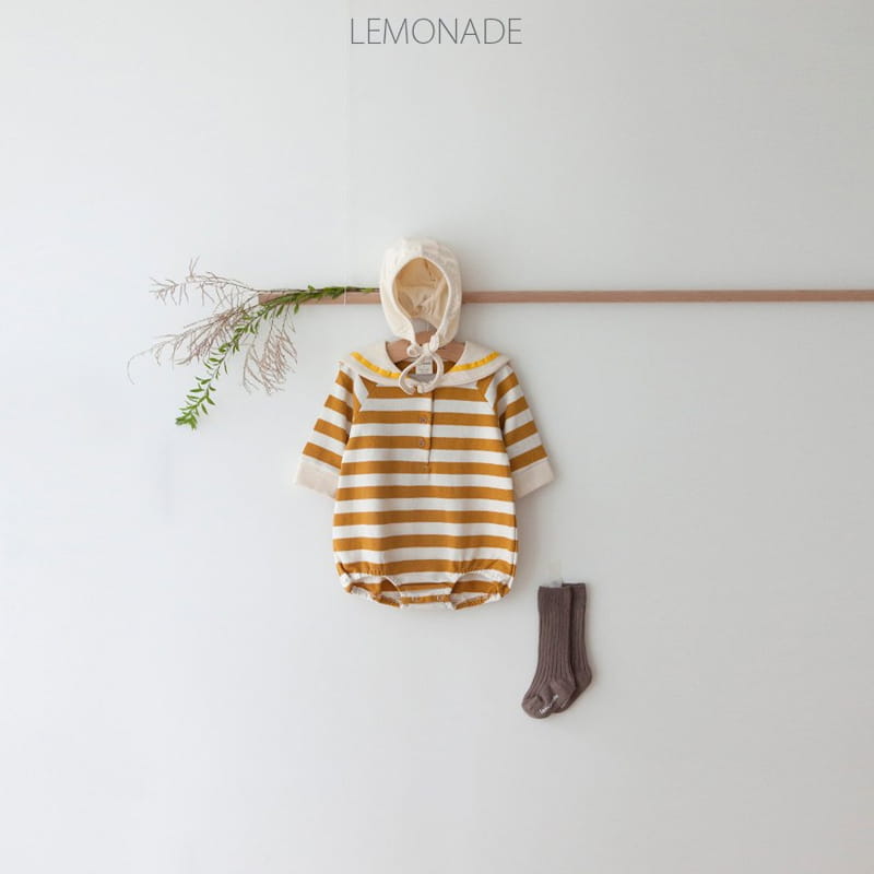 Lemonade - Korean Baby Fashion - #onlinebabyboutique - Biba Bodysuit with Bonnet - 5
