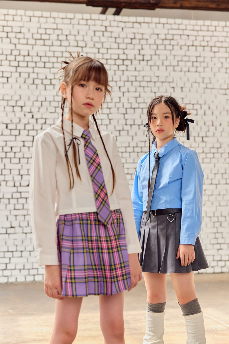 Lilas - Korean Children Fashion - #Kfashion4kids - Crop Shirt - 3
