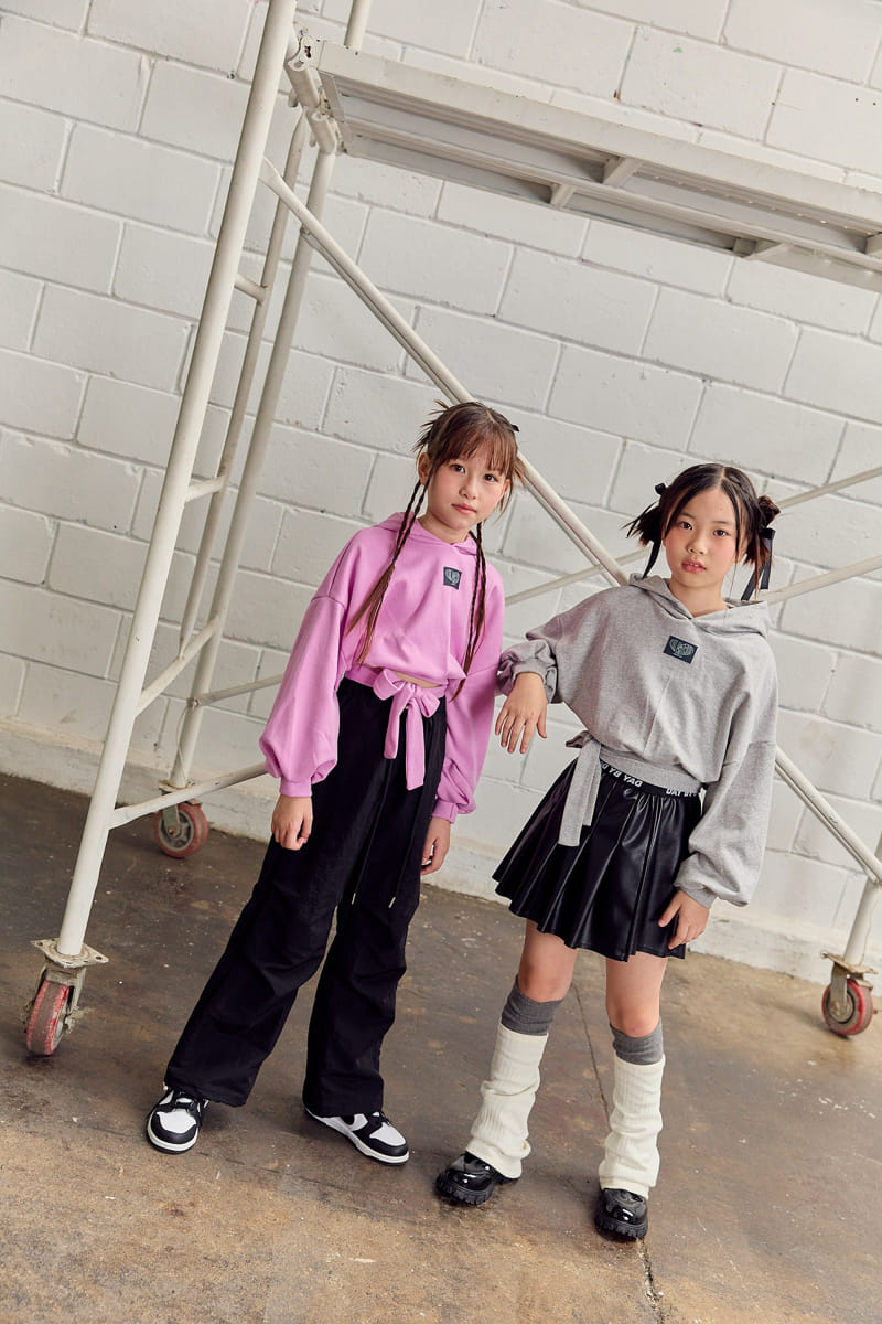 Lilas - Korean Children Fashion - #childofig - Ribbon Hoody Tee - 5