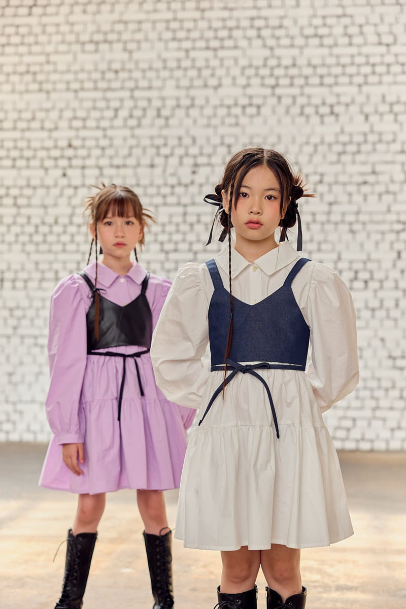 Lilas - Korean Children Fashion - #childofig - Collar One-piece - 9