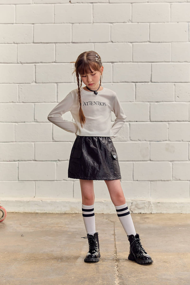 Lilas - Korean Children Fashion - #childofig - Attention Tee - 2