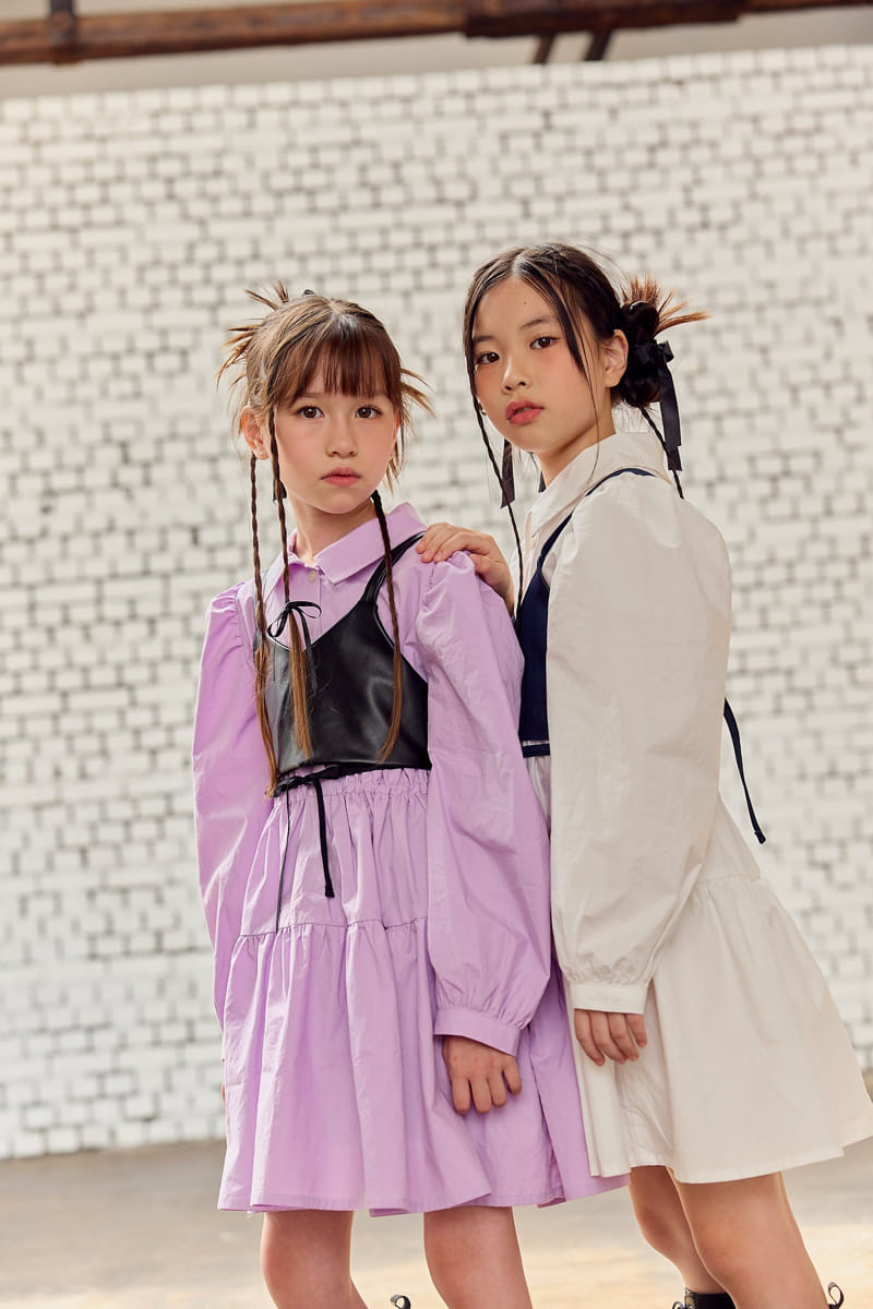 Lilas - Korean Children Fashion - #childrensboutique - Collar One-piece - 10