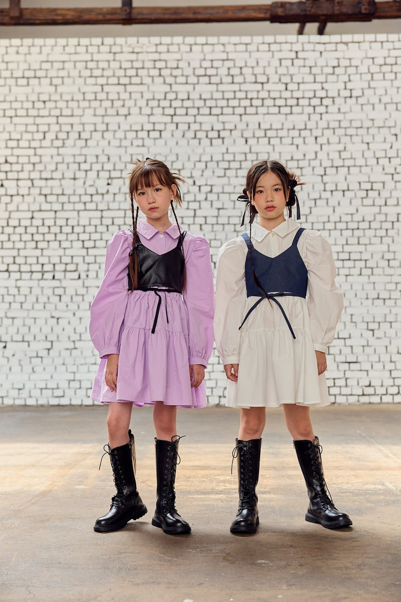 Lilas - Korean Children Fashion - #designkidswear - Collar One-piece - 11