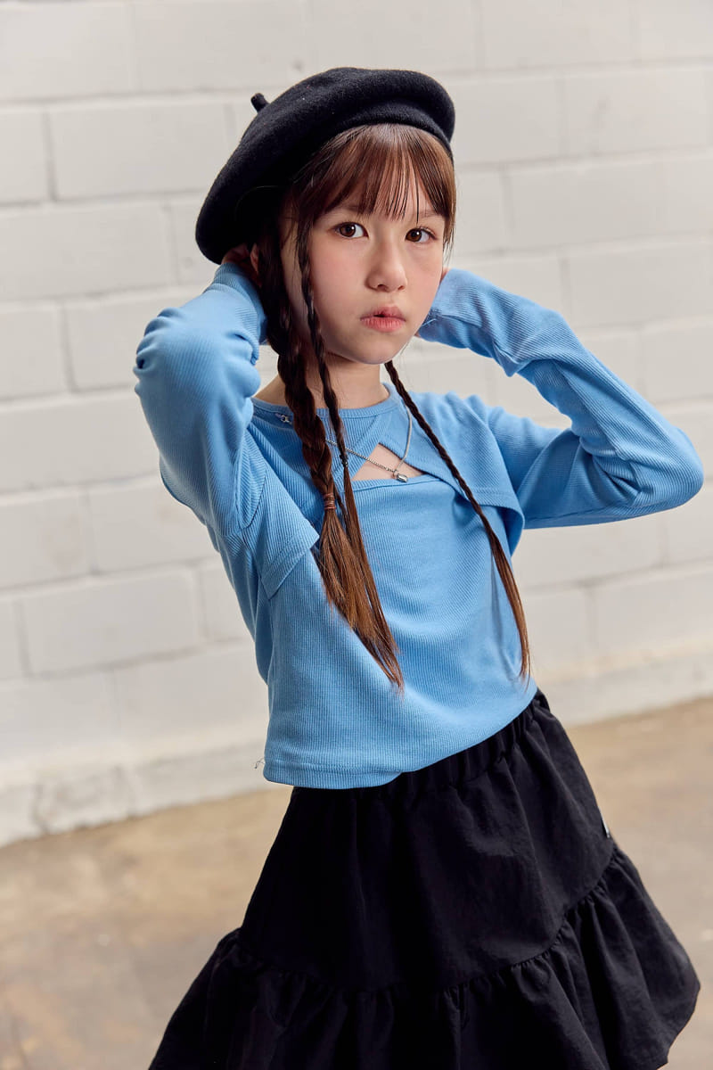 Lilas - Korean Children Fashion - #kidsshorts - Necklace Tee - 2