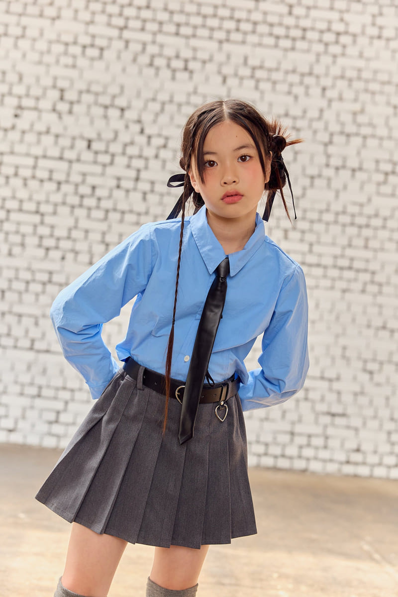 Lilas - Korean Children Fashion - #kidsshorts - Chick Wrinkle Skirt - 2