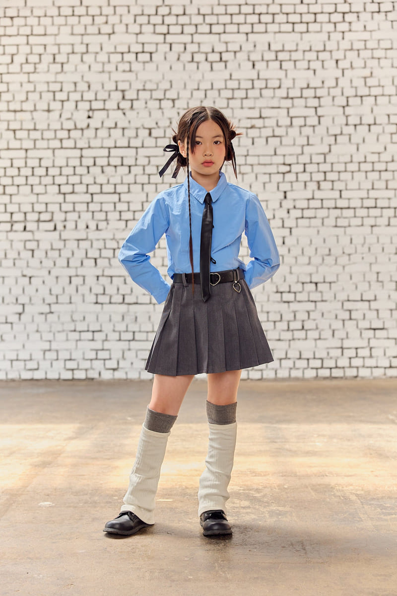 Lilas - Korean Children Fashion - #kidsstore - Chick Wrinkle Skirt - 3