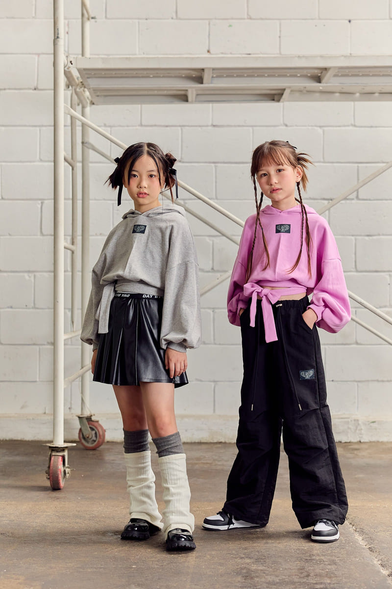 Lilas - Korean Children Fashion - #magicofchildhood - Ribbon Hoody Tee - 2