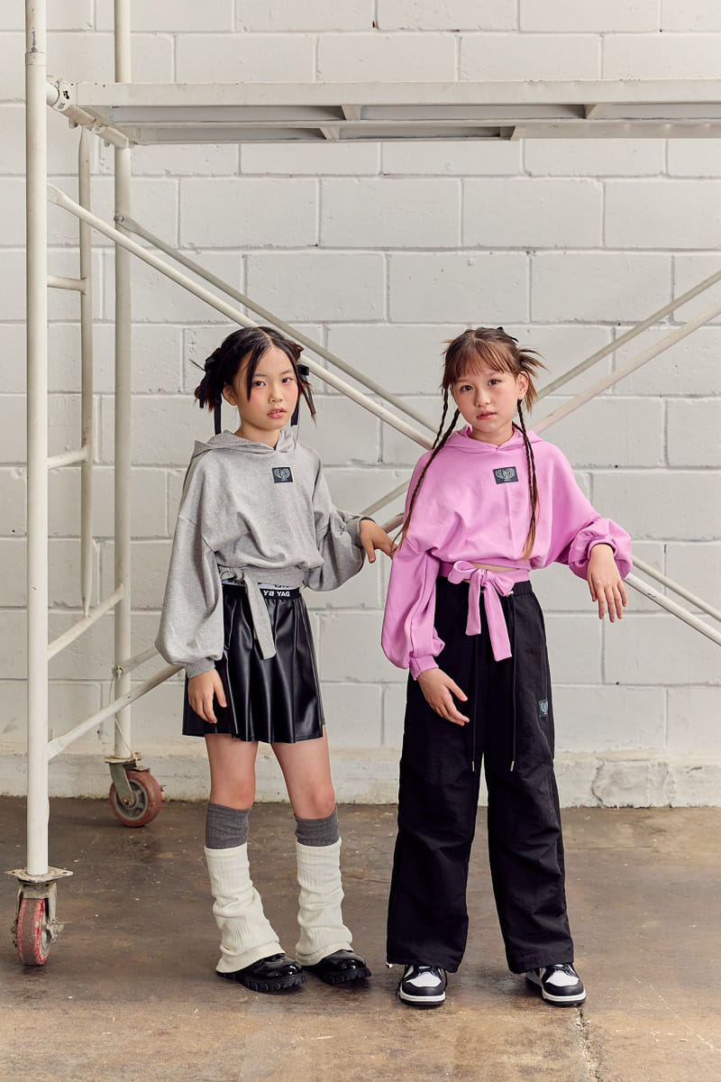 Lilas - Korean Children Fashion - #minifashionista - Ribbon Hoody Tee - 4