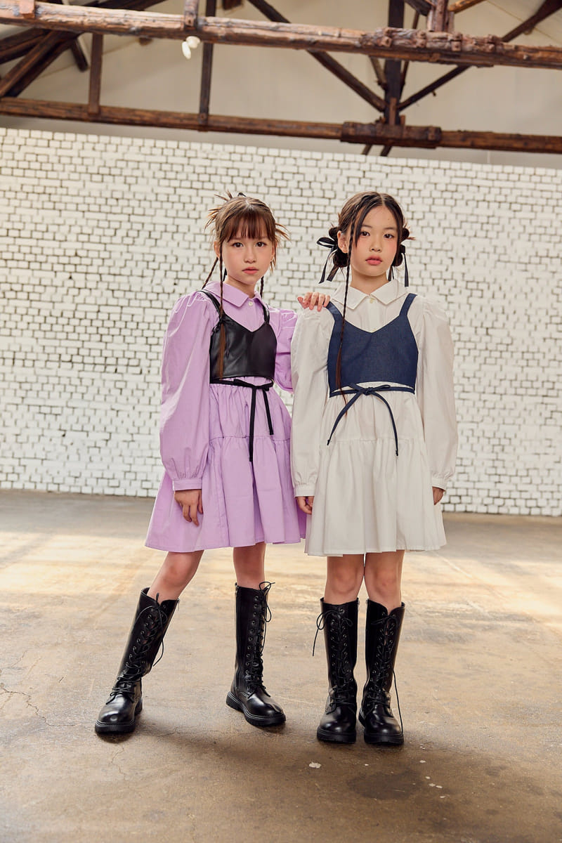 Lilas - Korean Children Fashion - #toddlerclothing - Collar One-piece - 7