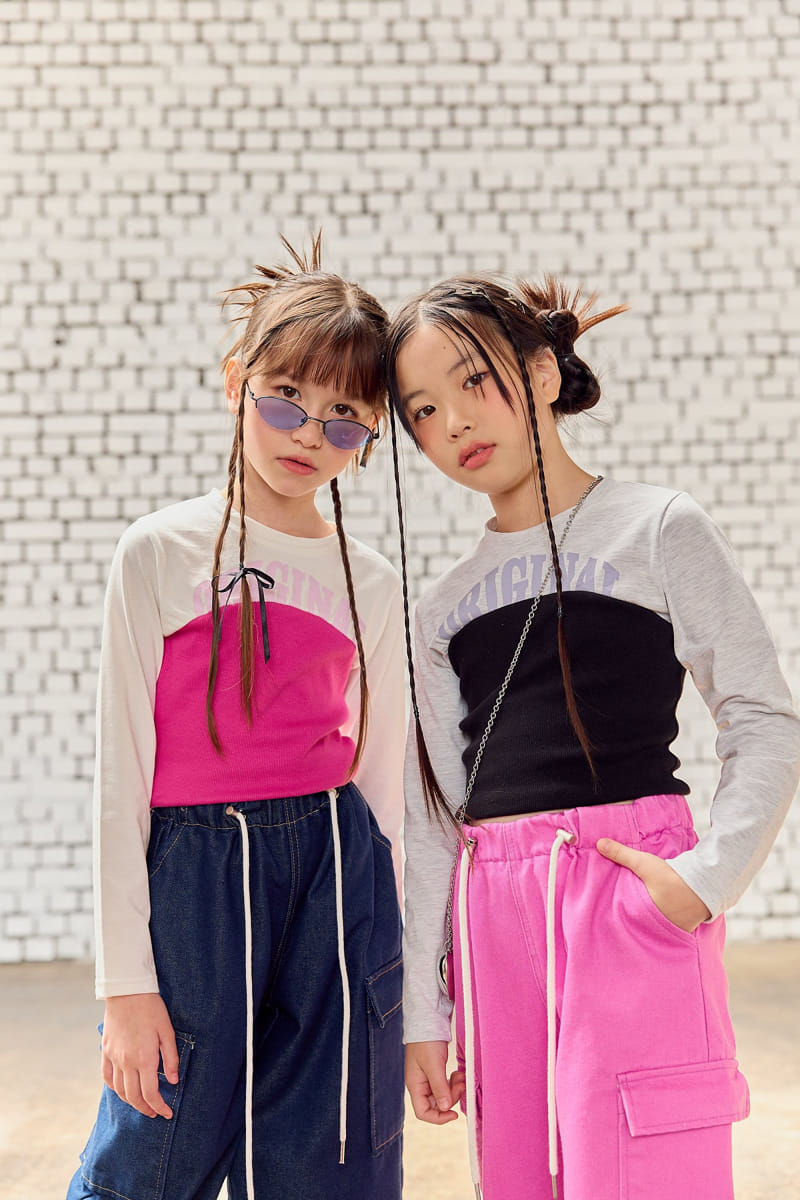 Lilas - Korean Children Fashion - #toddlerclothing - Colabo Muzi Tee