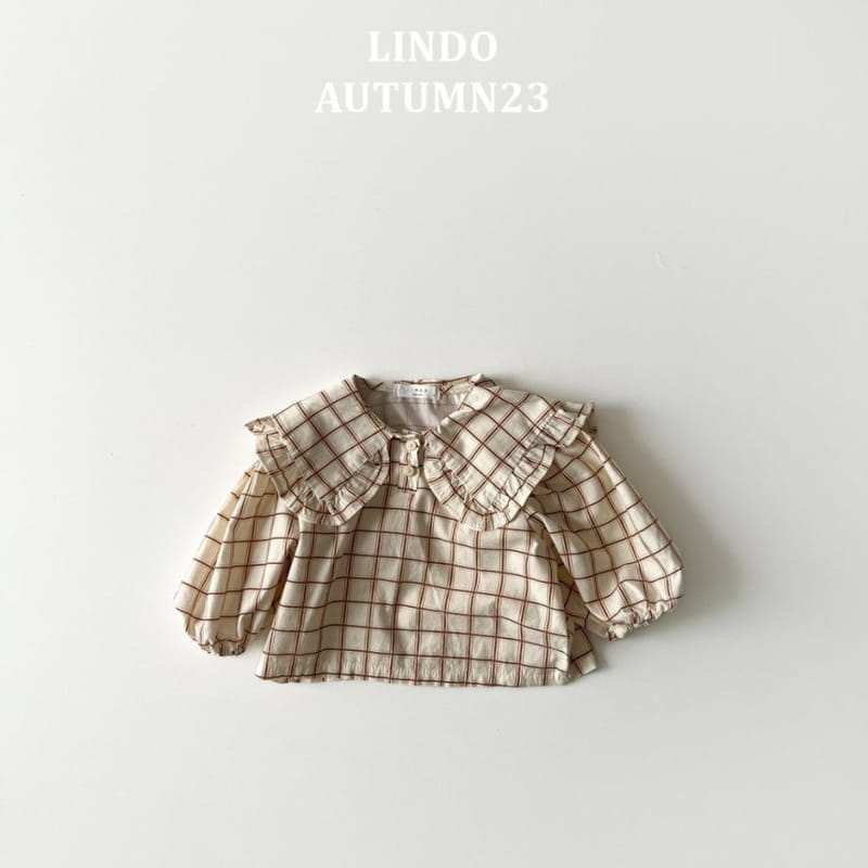 Lindo - Korean Children Fashion - #designkidswear - Irin Check Blouse