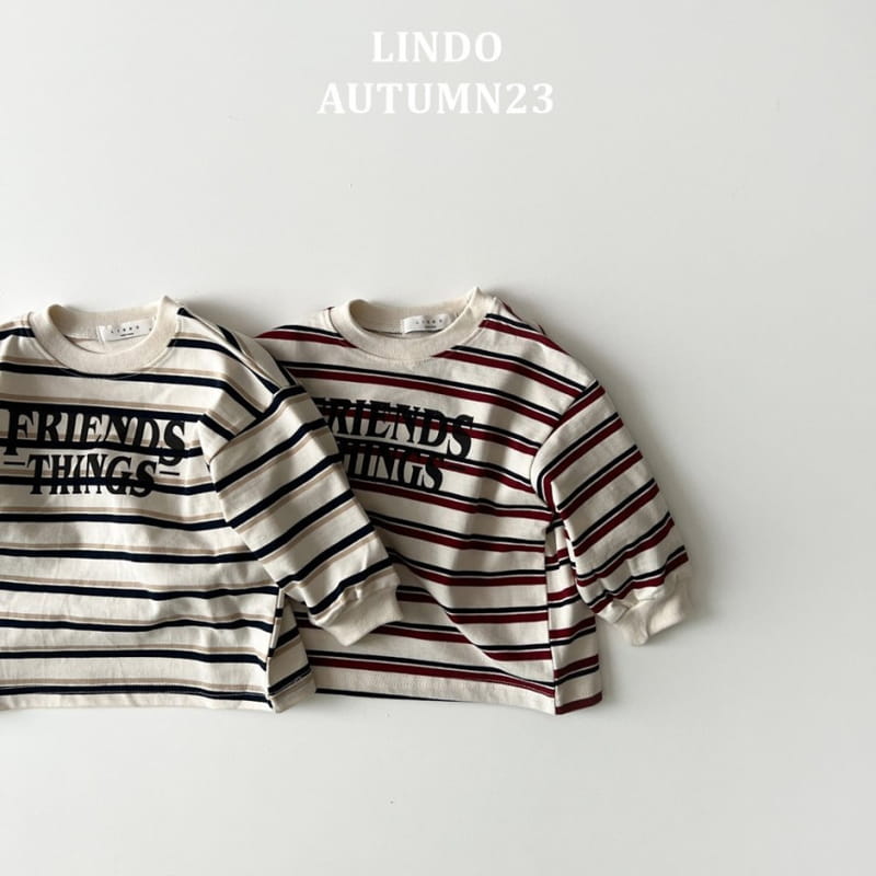 Lindo - Korean Children Fashion - #designkidswear - Friends Stripes Tee - 2