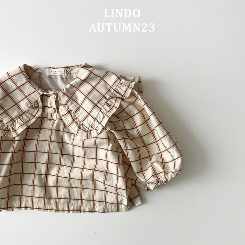Lindo - Korean Children Fashion - #discoveringself - Irin Check Blouse - 2