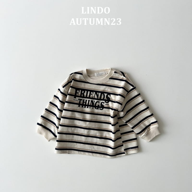 Lindo - Korean Children Fashion - #discoveringself - Friends Stripes Tee - 3