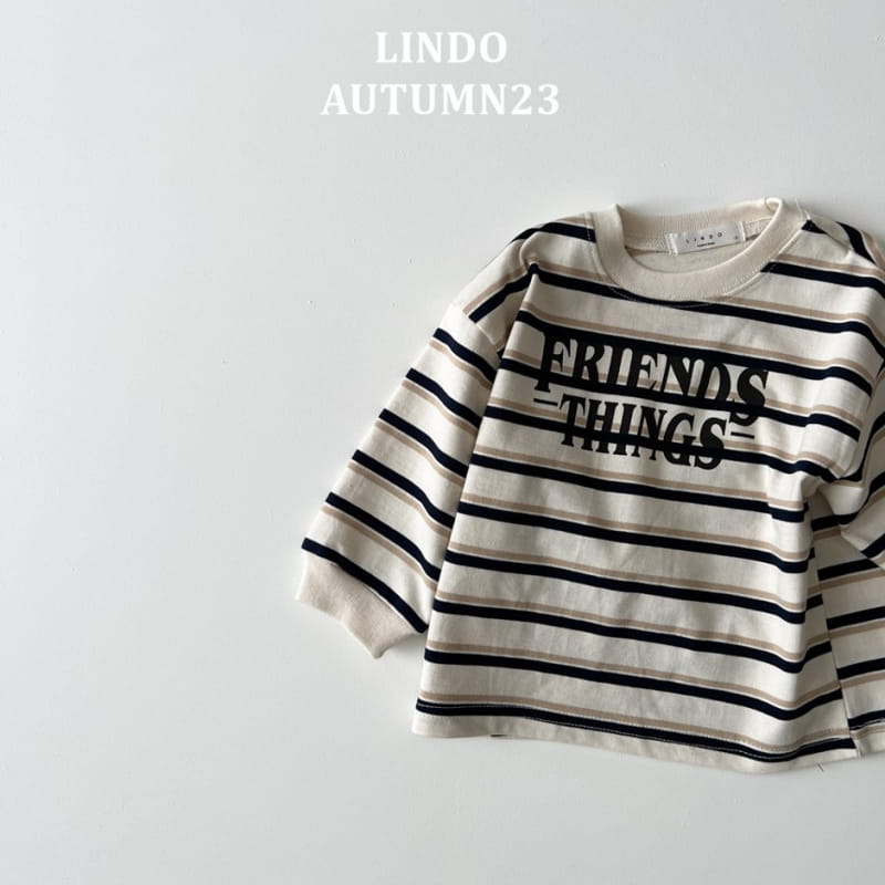 Lindo - Korean Children Fashion - #kidsstore - Friends Stripes Tee - 6