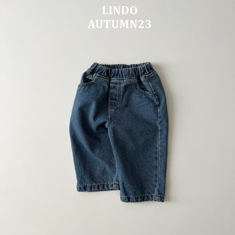 Lindo - Korean Children Fashion - #littlefashionista - Ribbon Embrodiery Jeans - 3
