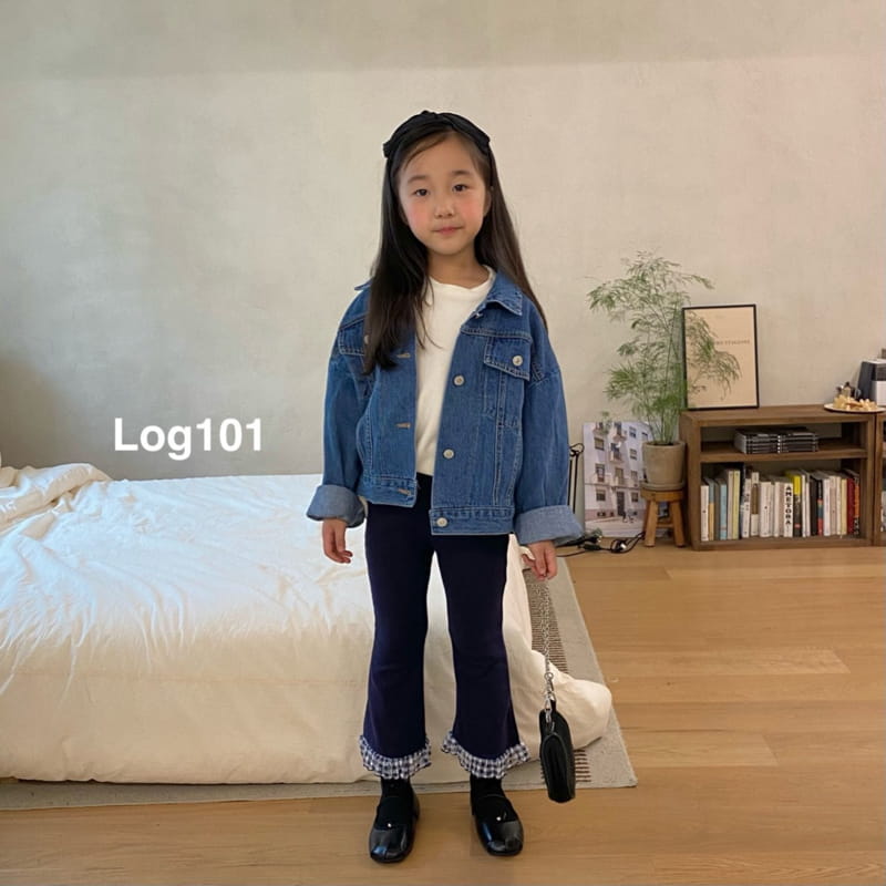 Log101 - Korean Children Fashion - #fashionkids - Check Edge Pants