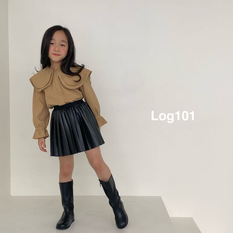 Log101 - Korean Children Fashion - #littlefashionista - Cherrish Leather Skirt - 11