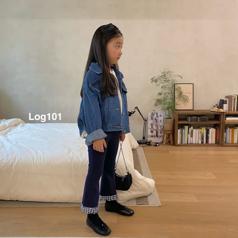Log101 - Korean Children Fashion - #littlefashionista - Check Edge Pants - 6