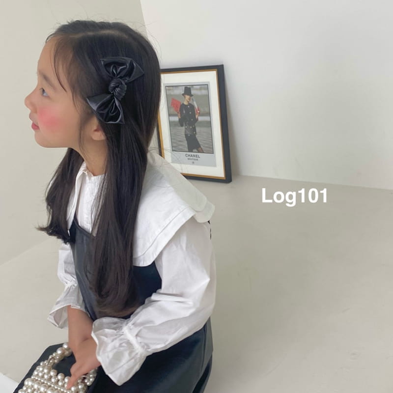 Log101 - Korean Children Fashion - #magicofchildhood - Leather Ribbon Hairpin - 3
