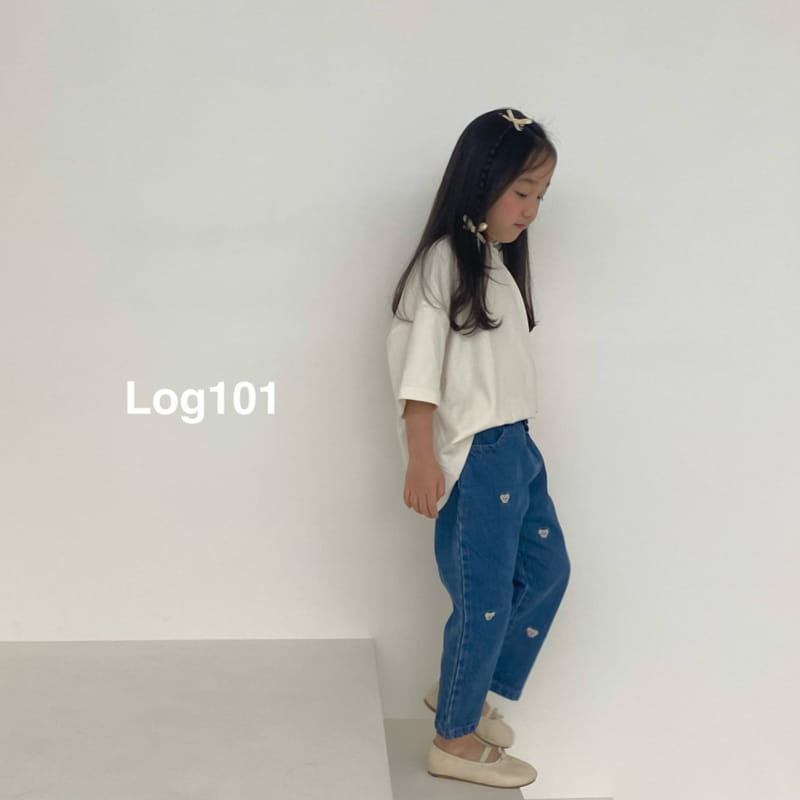 Log101 - Korean Children Fashion - #minifashionista - Bear Embrodiery Jeans - 7