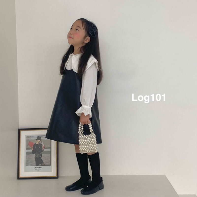 Log101 - Korean Children Fashion - #stylishchildhood - Barbie Leather One-piece - 2