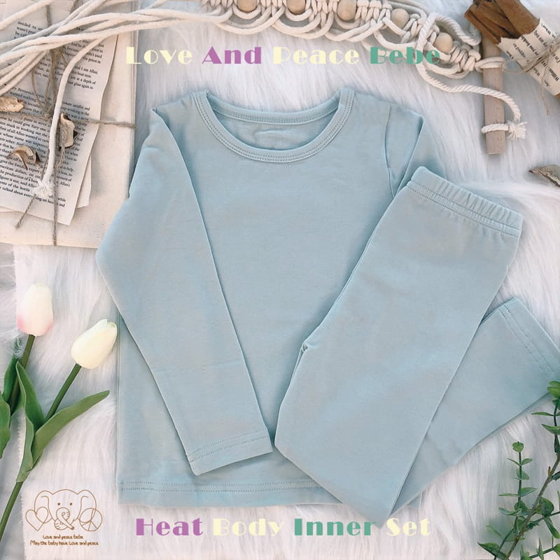 Love And Peace - Korean Baby Fashion - #babyboutique - Warm Fleece Easywear Set - 2