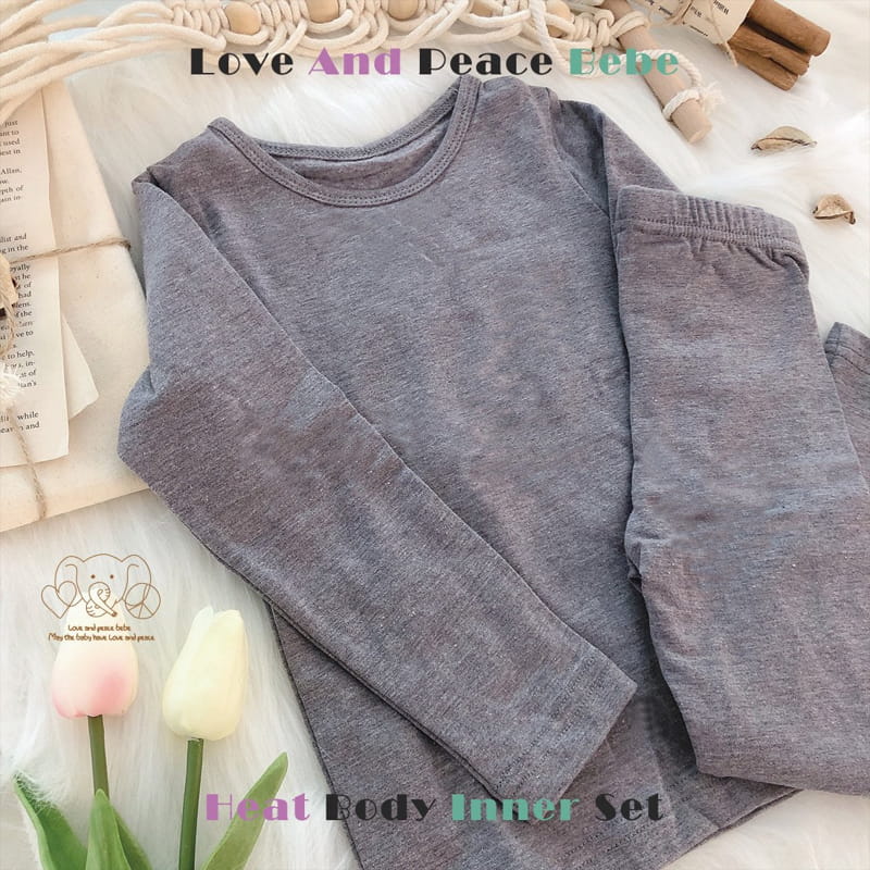 Love And Peace - Korean Baby Fashion - #babyboutiqueclothing - Warm Fleece Easywear Set - 4