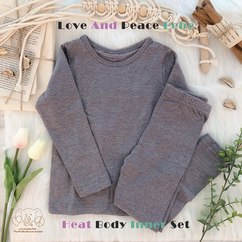 Love And Peace - Korean Baby Fashion - #babyfashion - Warm Fleece Easywear Set - 5