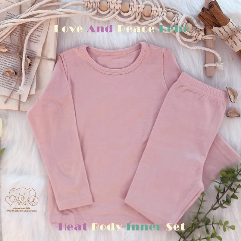Love And Peace - Korean Baby Fashion - #babygirlfashion - Warm Fleece Easywear Set - 7